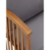 Patio Bench with Cushions 46.9" Solid Acacia Wood - 4 of 4