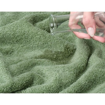 Sage Green 100% Cotton Turkish 4 Piece Bath Towel Set