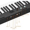 61 Key Keyboard Piano, Protable Electric Semi-Weighted Piano Keyboard for Beginner/Professional, With Power Supply, Built In Speakers, Pedal - 4 of 4