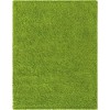 Unique Loom Solid Shag Solid Indoor Woven Area Rug - 2 of 4