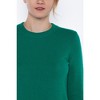 JENNIE LIU Women's 100% Pure Cashmere Long Sleeve Crew Neck Pullover Sweater - 2 of 3