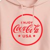 Women's - Coca-Cola - Enjoy Coca Cola USA Cropped Graphic Hoodie - 2 of 3