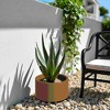 Wooakway Outdoor/Indoor/Decor/Garden Large Tall Metal Planter Pots Planter Boxes Cachepots Nursery Pots - 2 of 4