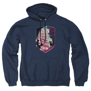 Men's Zion National Park Sticker Pull-Over Hoodie - 1 of 4