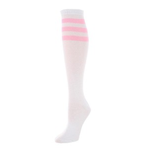 CTM Women's Top Striped Knee-High Fashion Sock (1 Pairs) - 1 of 2