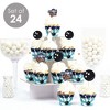 Big Dot of Happiness Strike Up the Fun - Bowling - Cupcake Decoration - Birthday Party or Baby Shower Cupcake Wrappers and Treat Picks Kit - Set of 24 - image 2 of 4