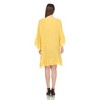 Women's Sheer Crochet Knee Length Cover Up Dress - White Mark - 3 of 4