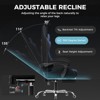 GTPLAYER Fabric Gaming Chair with Footrest and Lumbar Support, Height Adjustable Computer Chair with Headrest - 3 of 4