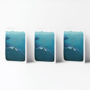 Love/Friendship Greeting Card Pack (3ct) "Whale in Love" by Ramus & Co - 1 of 4