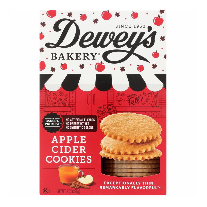 Dewey's Bakery Apple Cider Cookies - Case of 6/9 oz, 2 of 7