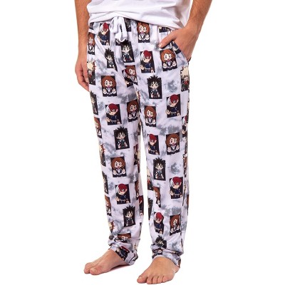 My Hero Academia Men's Pajama Pants Deku Bakugo Shoto Todoroki Sleep ...