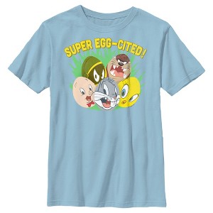Boy's Looney Tunes Super Egg-Cited Group Portrait T-Shirt - 1 of 4