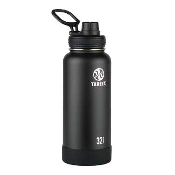 Takeya 32oz Actives Insulated Stainless Steel Water Bottle with Spout Lid - Black