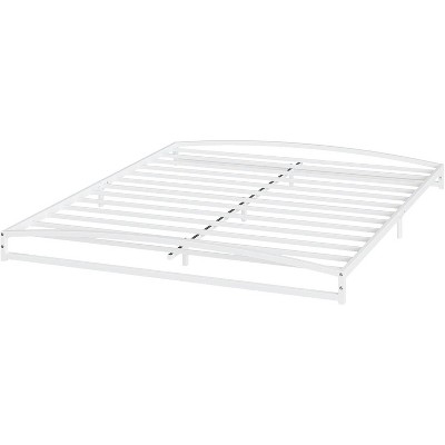 Heavy Duty Metal Platform Beds, Low Bed Frame with Sturdy Steal Slats, No Box Spring Needed, Noise-Free, Easy Assembly - Black