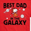 Men's - Peanuts - Best Dad In The Galaxy Snoopy Father's Day Gift Short Sleeve Graphic T-Shirt - 2 of 4