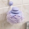 Spa Essentials 3-Pack Bath Poufs with Soap Dispenser - Exfoliating Mesh Bath Sponge Loofah - 2 of 3