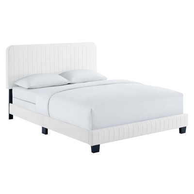 Modway Celine Channel Tufted Performance Velvet Queen Bed