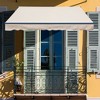 Aoodor 12'x  8' x 5' Retractable Window Awning Sunshade Shelter,Polyester Fabric,with Retractable Brackets and Three Wall Bases - 3 of 4