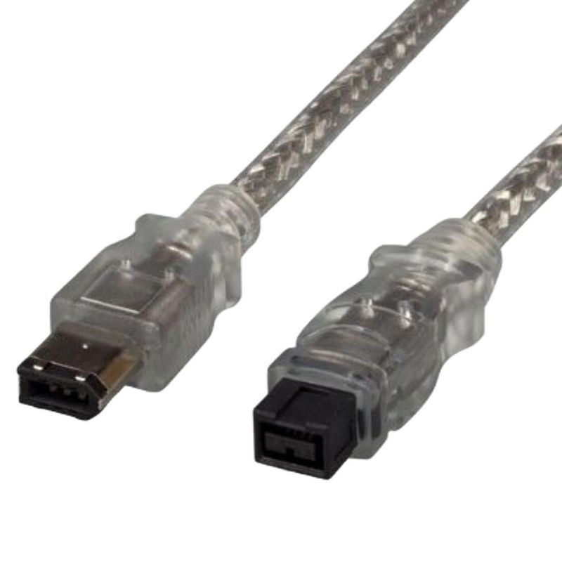 Sanoxy 6ft IEEE 1394b FireWire 800 9-pin to 6-pin, Clear, 1 of 5