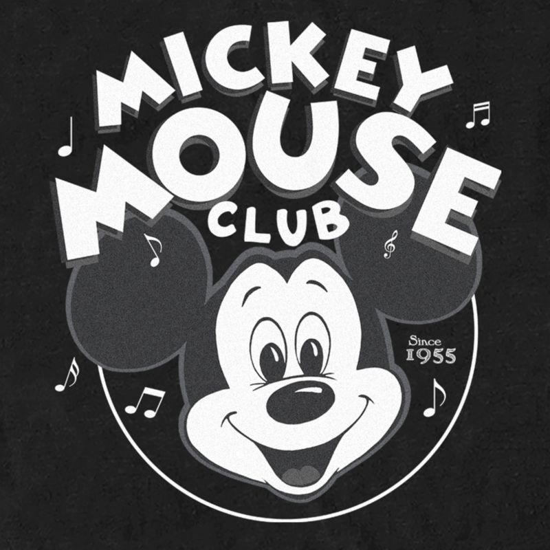 Men's Disney Mickey Mouse Club Black and White T-Shirt, 2 of 6