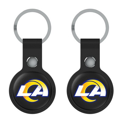 Keyscaper NFL NFC Teams Insignia Black Airtag Holder 2-Pack