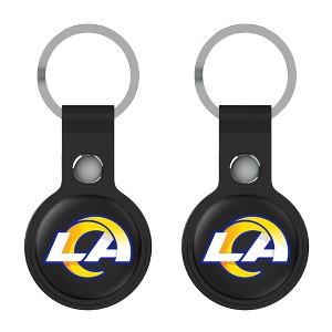 Keyscaper NFL NFC Teams Insignia Black Airtag Holder 2-Pack - 1 of 4