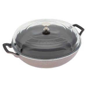 STAUB Cast Iron 3.5-qt Braiser with Glass Lid - 1 of 4