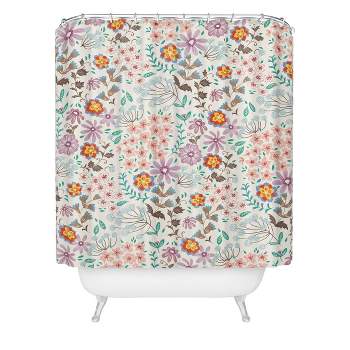 Deny Designs Pimlada Phuapradit Tiny Floral Pastel Shower Curtain