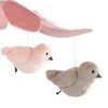 Lambs & Ivy Petals Pink/Gray Birds Musical Baby Crib Mobile Soother Toy - 4 of 4