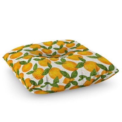 Avenie Cyprus Oranges Square Floor Pillow - Deny Designs