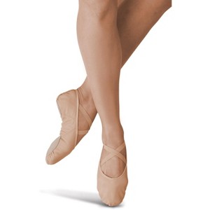 Women's Ballet Shoes by Danz N Motion 357 Leather Split Sole Medium and Wide - 1 of 1