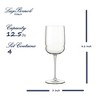 Luigi Bormioli Grandioso Sauvignon/Riesling 12.5 oz Wineglass, 4-Piece - 2 of 4