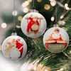 Northlight Norman Rockwell Christmas Disc  Glass Ornaments - 3" - Set of 3 - 2 of 4