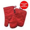 SharpChef Heat and Slip Resistant Silicone Oven Mitt and Pot Holder Set, Soft Cotton Lining, Waterproof, BPA-Free - 3 of 4