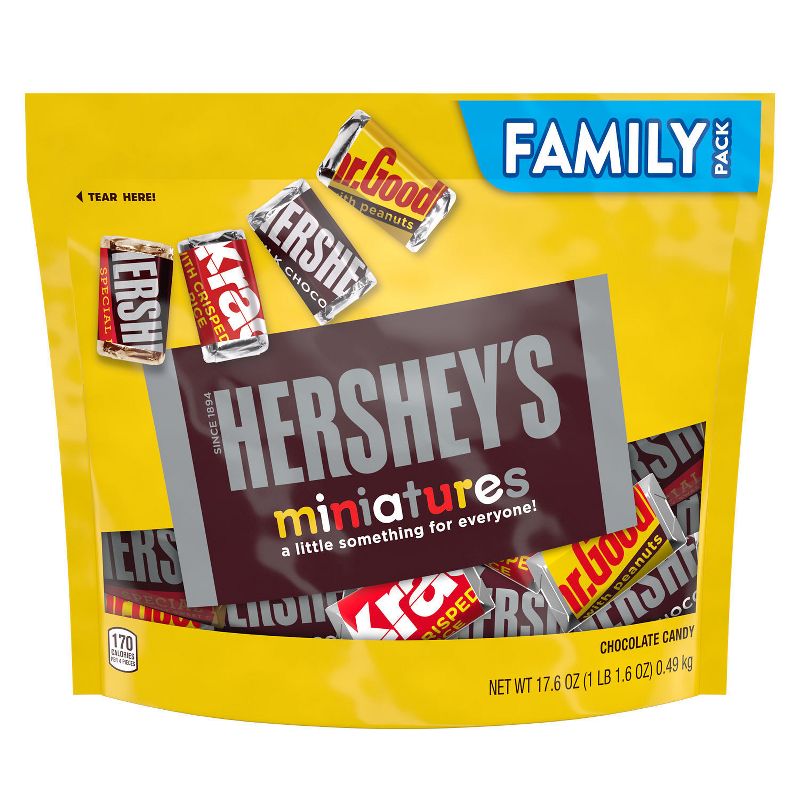 Hershey&#39;s Miniatures Assorted Milk and Dark Chocolate Candy Bars - 17.6oz, 3 of 9