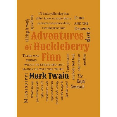 Adventures of Huckleberry Finn - (Word Cloud Classics) by  Mark Twain (Paperback)