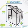 Machrus Ogrow 4 x 6 FT Walk-In Greenhouse with Sliding Door and Adjustable Roof Vent - 2 of 4