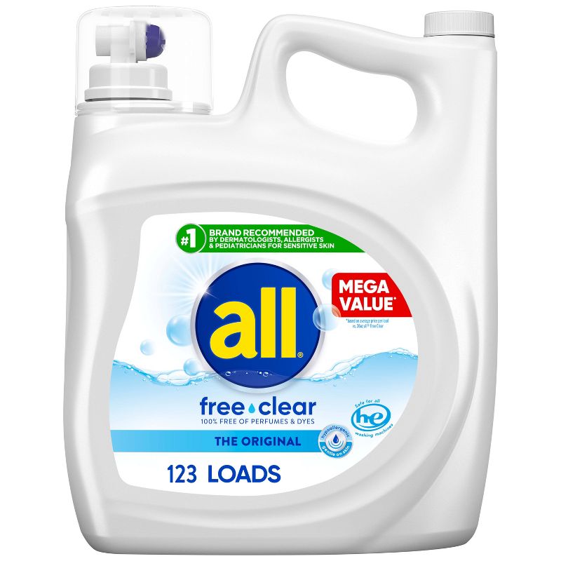 All Ultra Free Clear HE Liquid Laundry Detergents, 1 of 12
