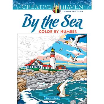 Creative Haven Christmas Color By Number - (adult Coloring Books:  Christmas) By George Toufexis (paperback) : Target