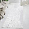 Washable Modern Contemporary Striped Rug Non Slip Low Pile Rug Soft Throw Floor Cover Foldable Indoor Carpet for Living Room Bedroom Playroom Nursery - 4 of 4