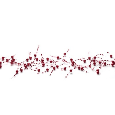 Sullivans Red Bead Garland 60"L Red