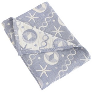 3 Layer Muslin Cotton Toddler Blanket, Super Soft and Warm Crib Blanket - NTBAY - 1 of 4