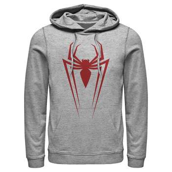 Men\'s Marvel Spider-man Icon Badge Pull Over Hoodie : Target | Sweatshirts