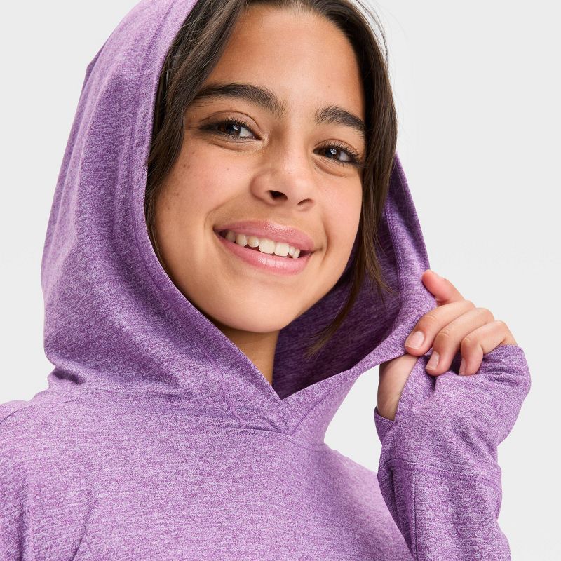 Girls&#39; Soft Stretch Hoodie - All In Motion™, 4 of 5
