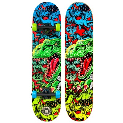 Beginner Skateboard for Kids – 31" Double Kick Deck – ABEC-5 Bearings – Madd Gear LTR