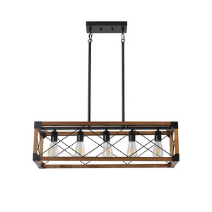 Dolonm Minimalist LED Bathroom Vanity Light with Crystal Sand Acrylic Shades,6-Light Wall Mounted Decorative Lighting Fixture - 1 of 4