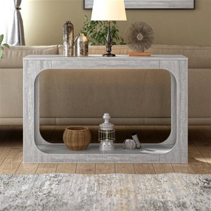 Galano Console Table with Two-Tier Open Shelf 47" W x 15.6" D x 30" H - 1 of 4