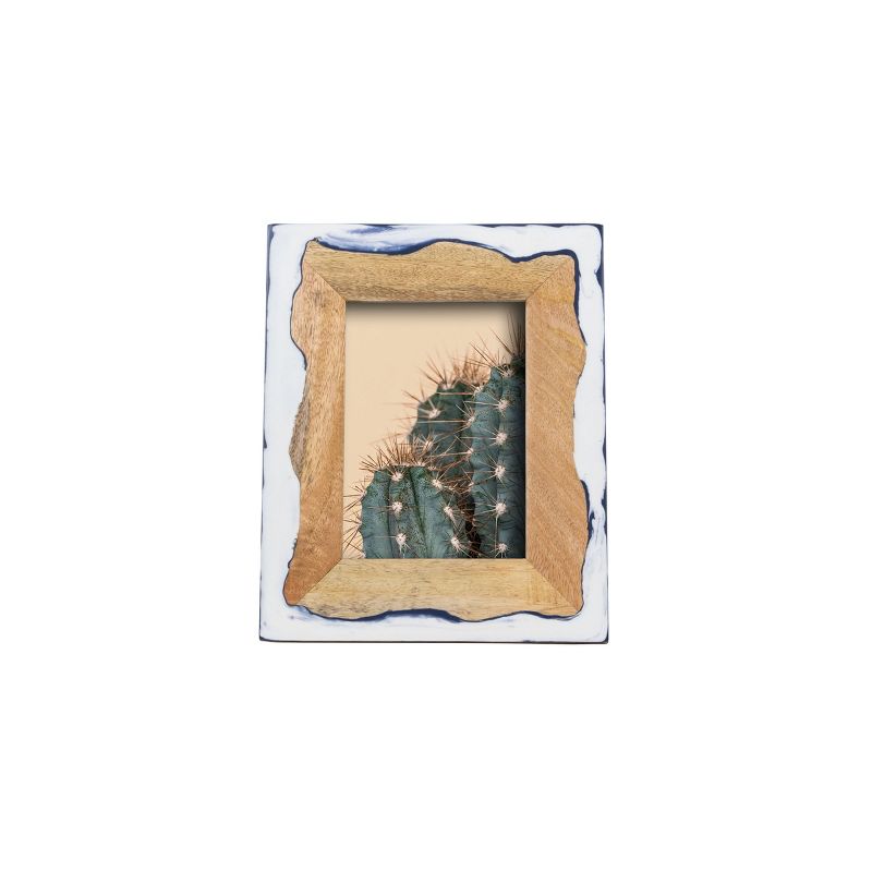 Varuna Wood and Resin Marbled Picture Frame - Foreside Home and Garden, 1 of 6