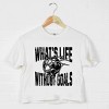 Simply Sage Market What's Life Without Goals Boxy Crop Top - 3 of 4