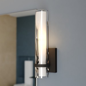 VAXCEL Vilo 1 Light Bathroom Wall Fixture, Oil Rubbed Bronze - 1 of 4